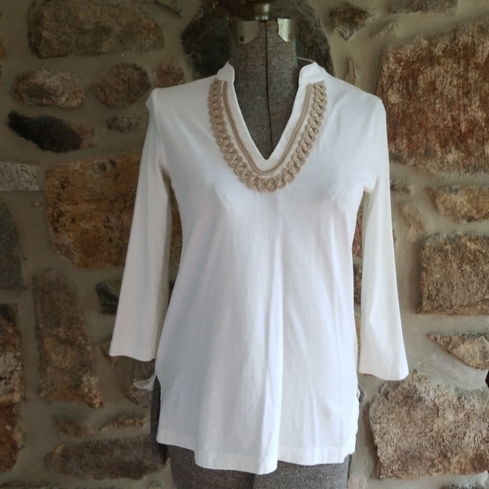 Vineyard vines cotton 3/4 sleeve tunic